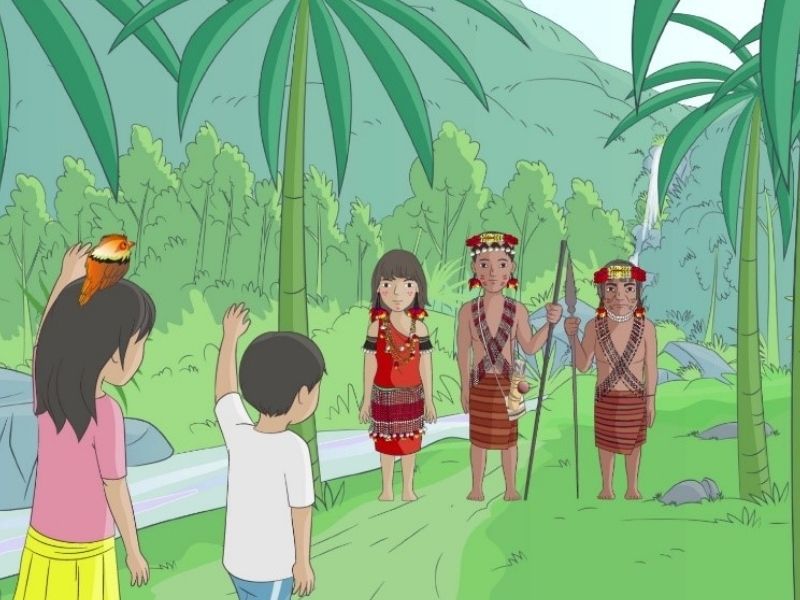 Conoce las aventuras de Grimilda y Ayui, dos niños awajún