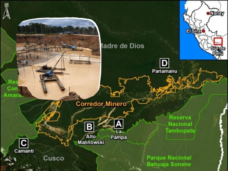 Deforestación por minería sigue castigando Madre de Dios, Cusco y Huánuco