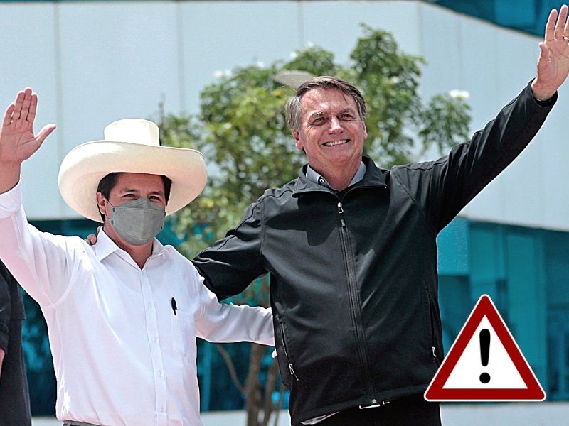 Perú - Brasil: Alerta por reunión entre Pedro Castillo y Jair Bolsonaro