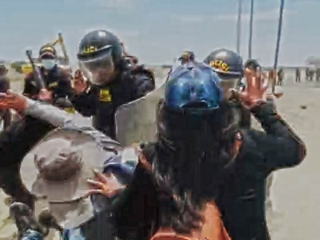 Piura: Denuncian maltratos de la policía por protestar contra proyecto de hidrocarburos Gasnorp