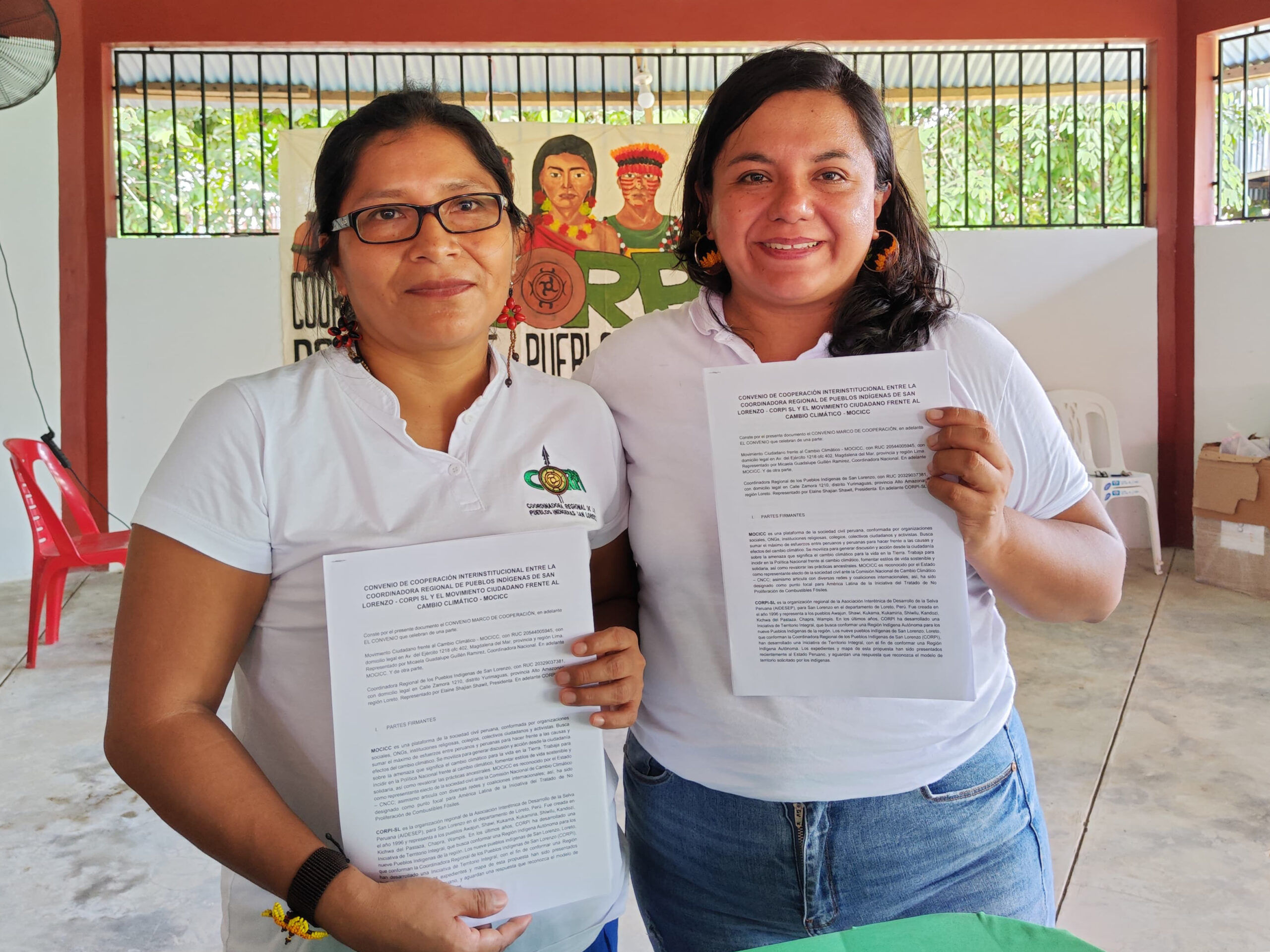 MOCICC y CORPI-SL firman convenio por una Amazonía libre de petróleo y gas