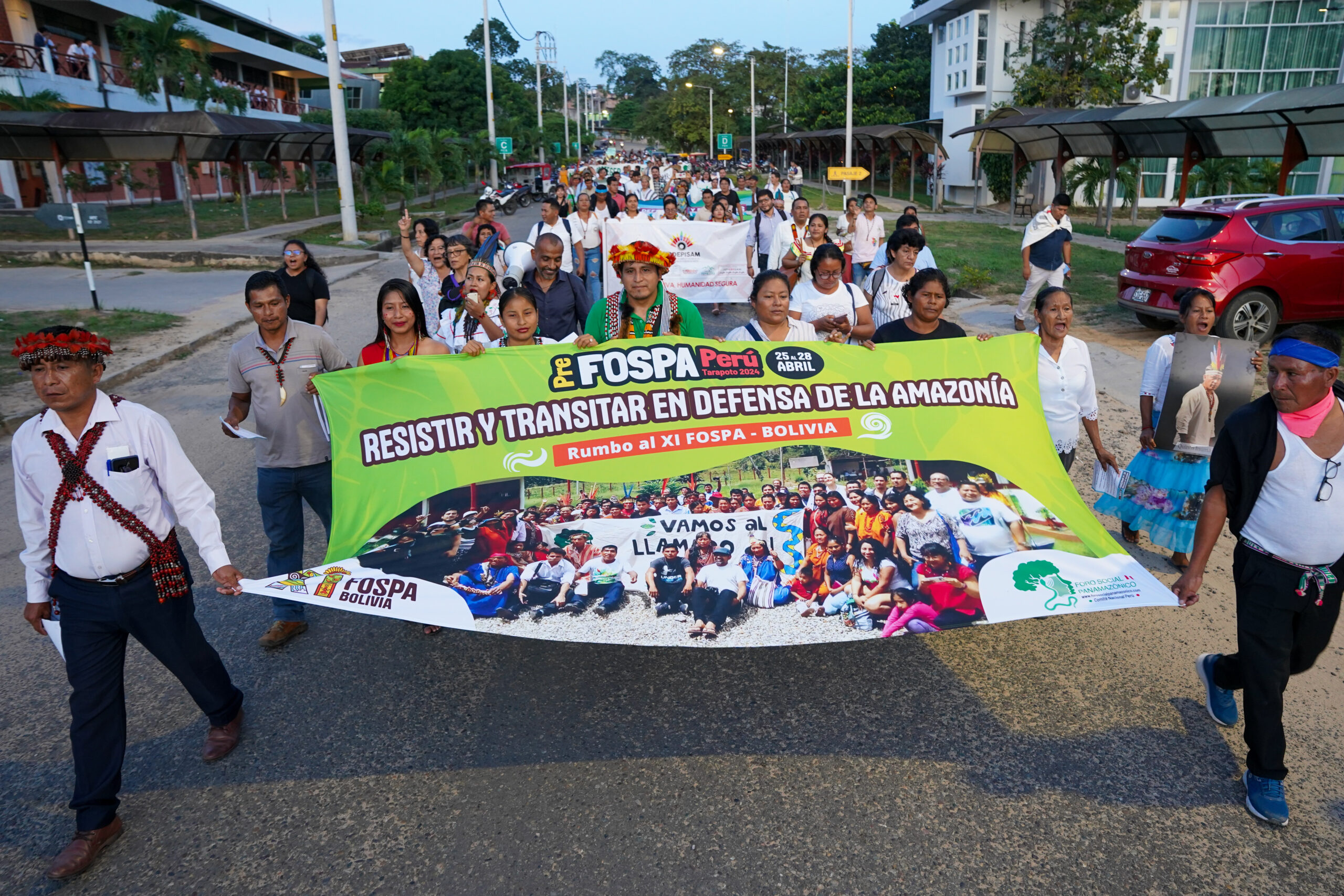Movilización por la defensa de la Amazonía da inicio al Pre-FOSPA Perú en Tarapoto